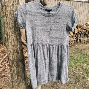 Forever 21 Gray T-shirt Swing Dress